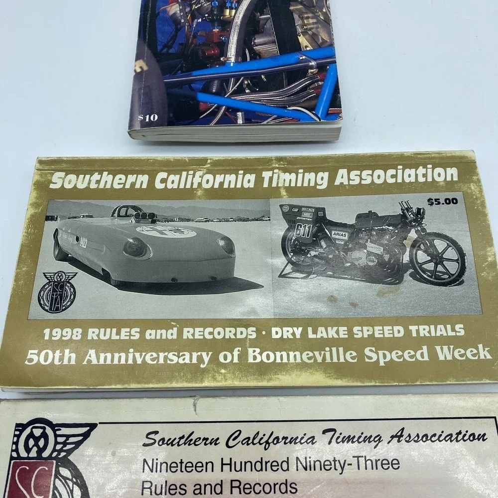Southern Calif Timing Association Rule Books 1998 & 1993 & NHRA Rule 1997 Book